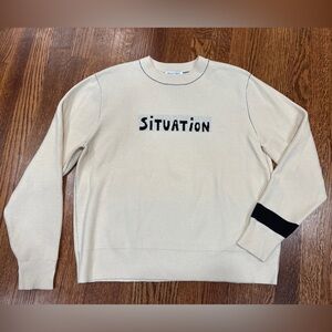 Situation Beige Crew Neck Sweater